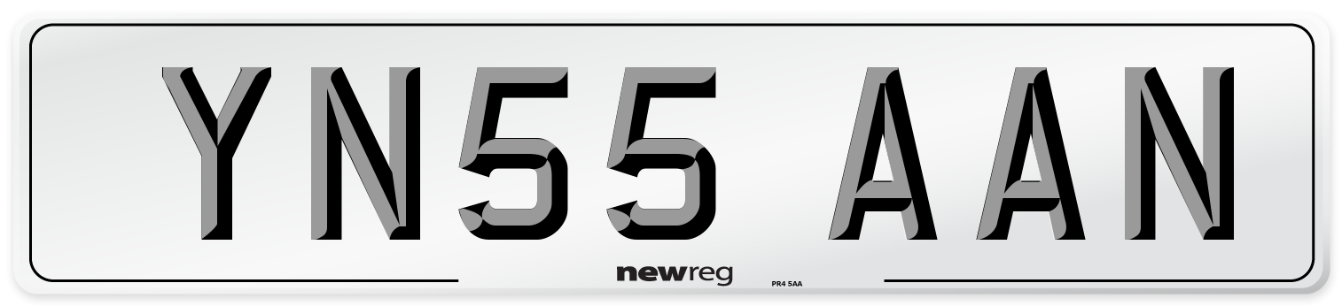 YN55 AAN Number Plate from New Reg